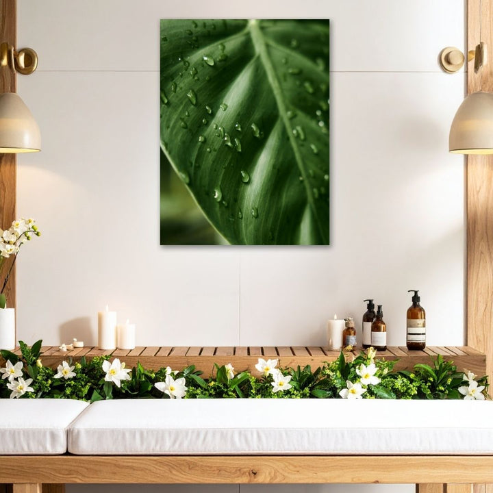 Green Leaf - Modern Oasis Sensory Design & Art Studio - Canvas