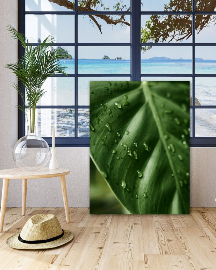 Green Leaf - Modern Oasis Sensory Design & Art Studio - Canvas