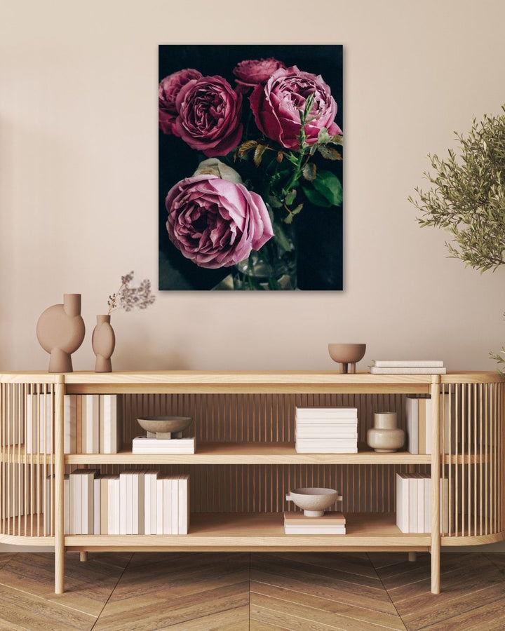 Pink Roses Metal Art - Modern Oasis Sensory Design & Art Studio - Home Decor