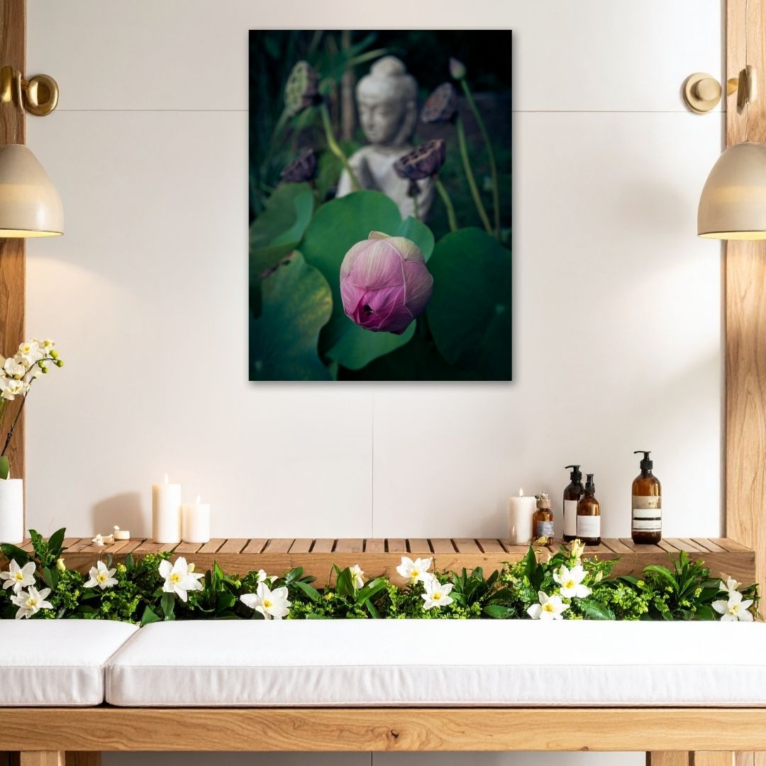 Serene Lotus Metal Art - Modern Oasis Sensory Design & Art Studio - Home Decor