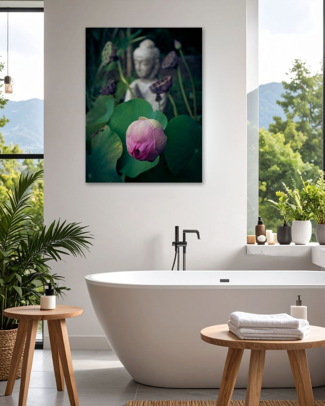 Serene Lotus Metal Art - Modern Oasis Sensory Design & Art Studio - Home Decor