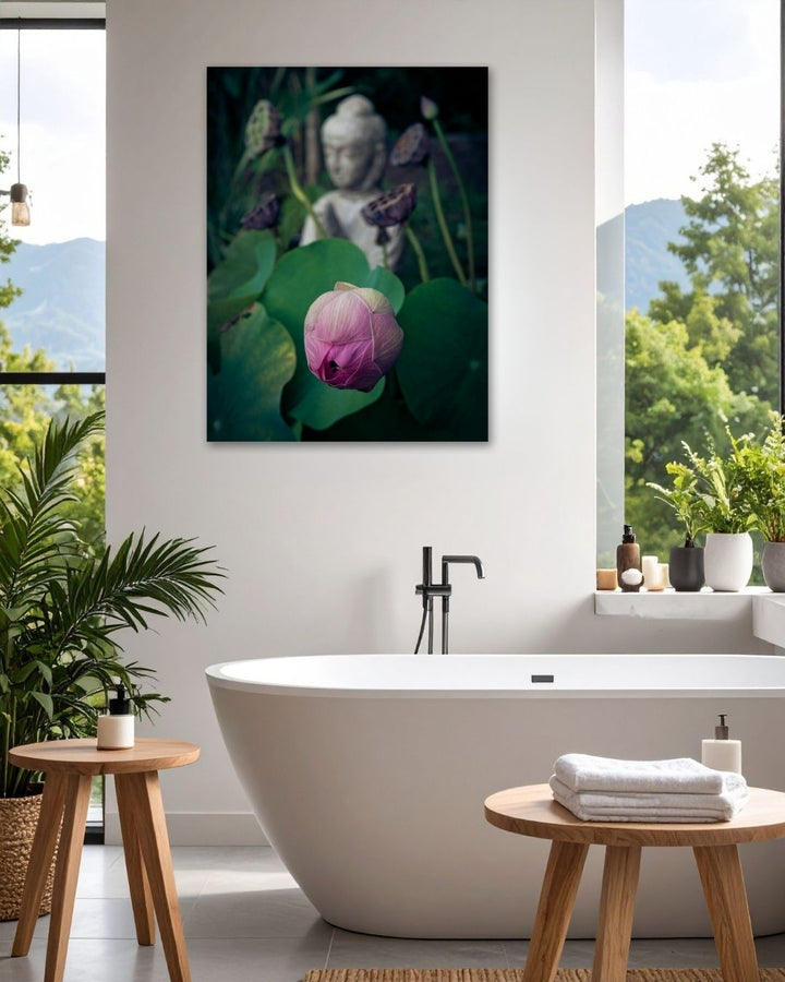 Serene Lotus Metal Art - Modern Oasis Sensory Design & Art Studio - Home Decor