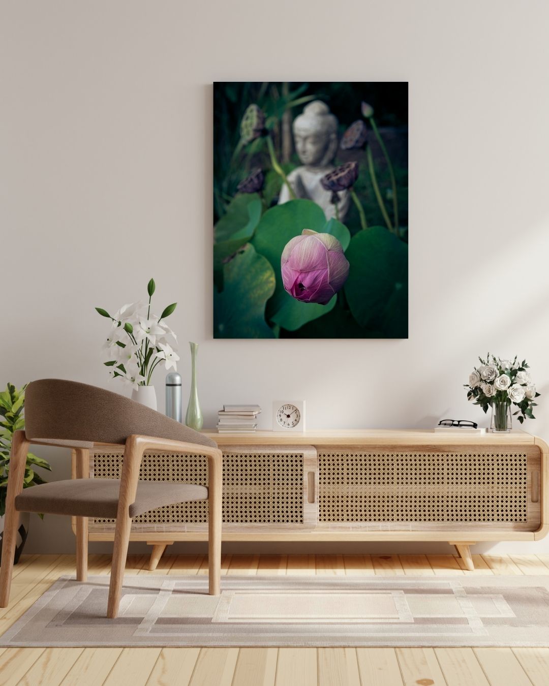 Serene Lotus Metal Art - Modern Oasis Sensory Design & Art Studio - Home Decor