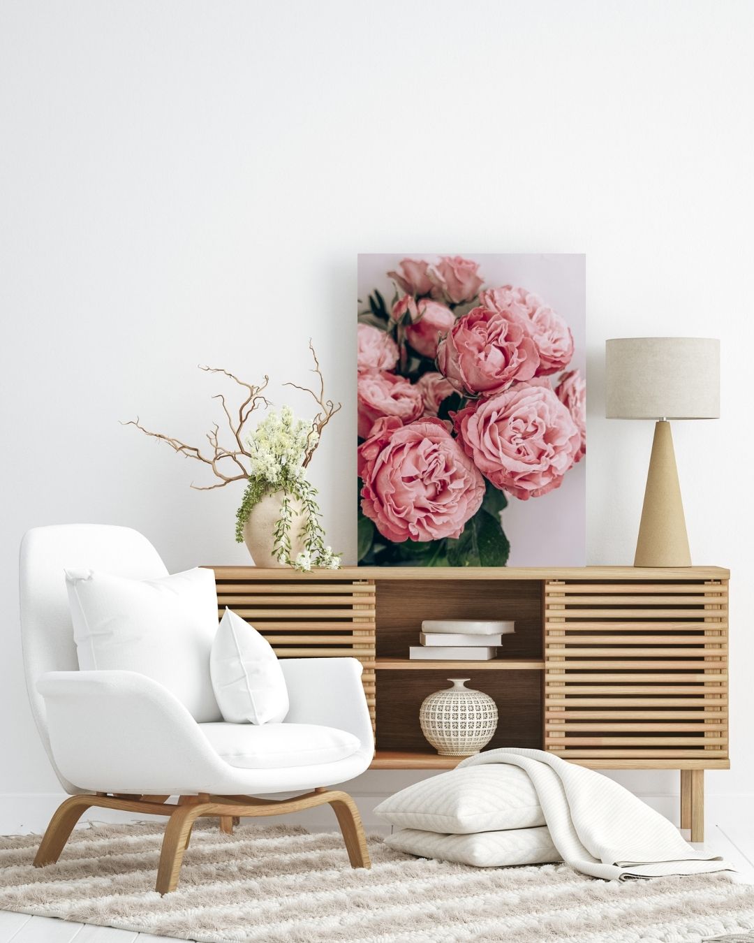 Pink Blooming Roses Metal Art - Modern Oasis Sensory Design & Art Studio - Home Decor