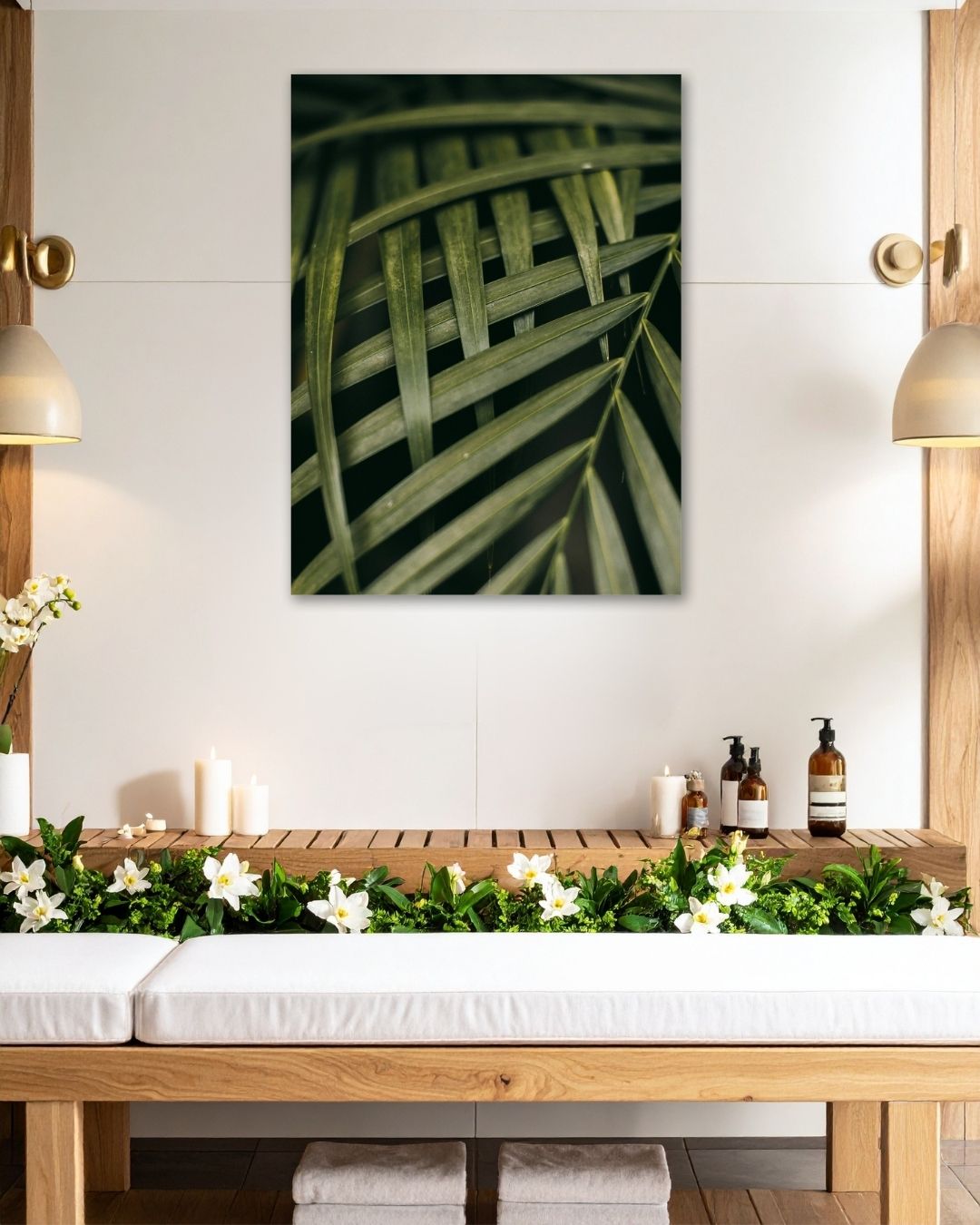Botanical Green Leaves - Modern Oasis Sensory Design & Art Studio - Canvas