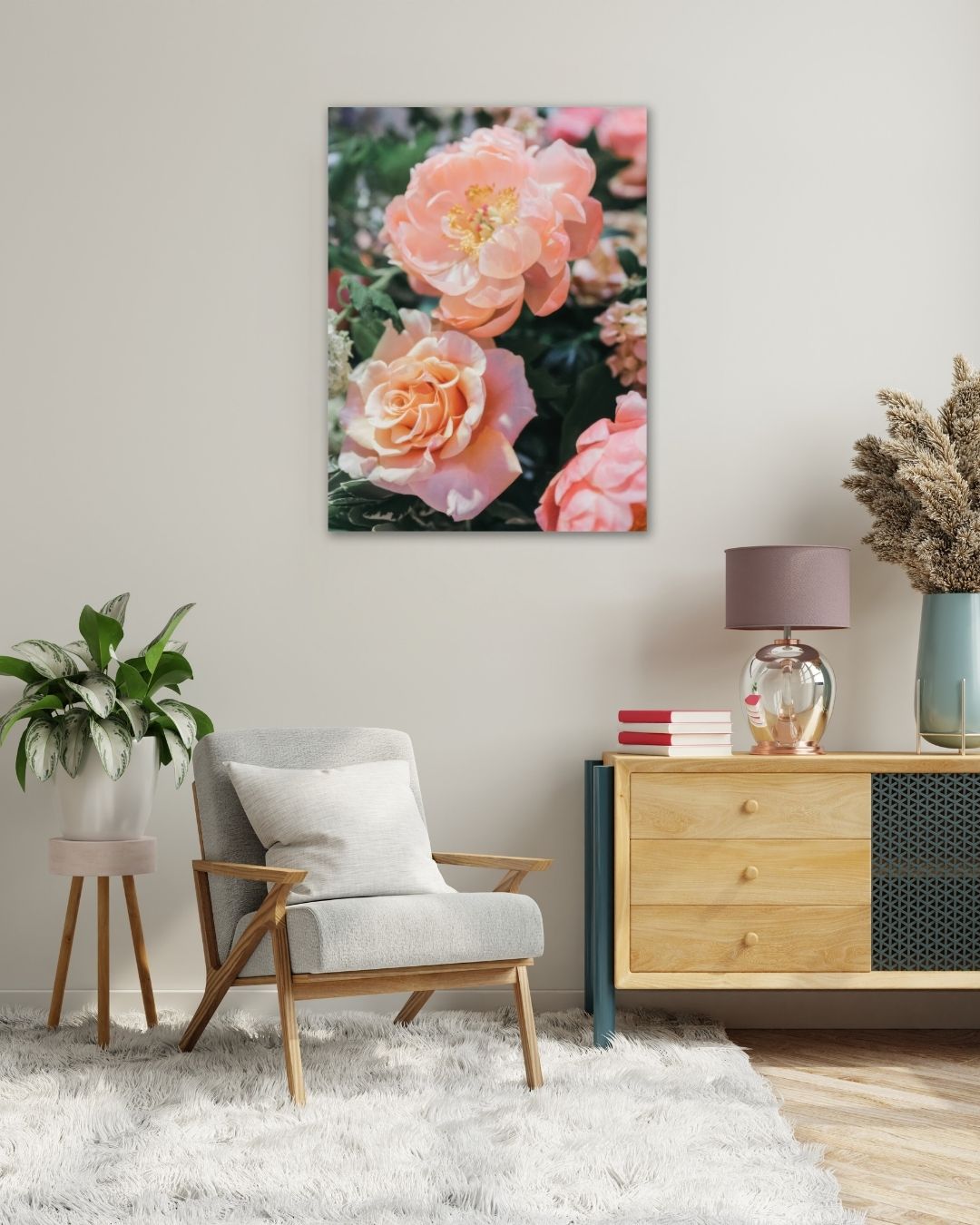Peach Meadow Metal Art - Modern Oasis Sensory Design & Art Studio - Home Decor