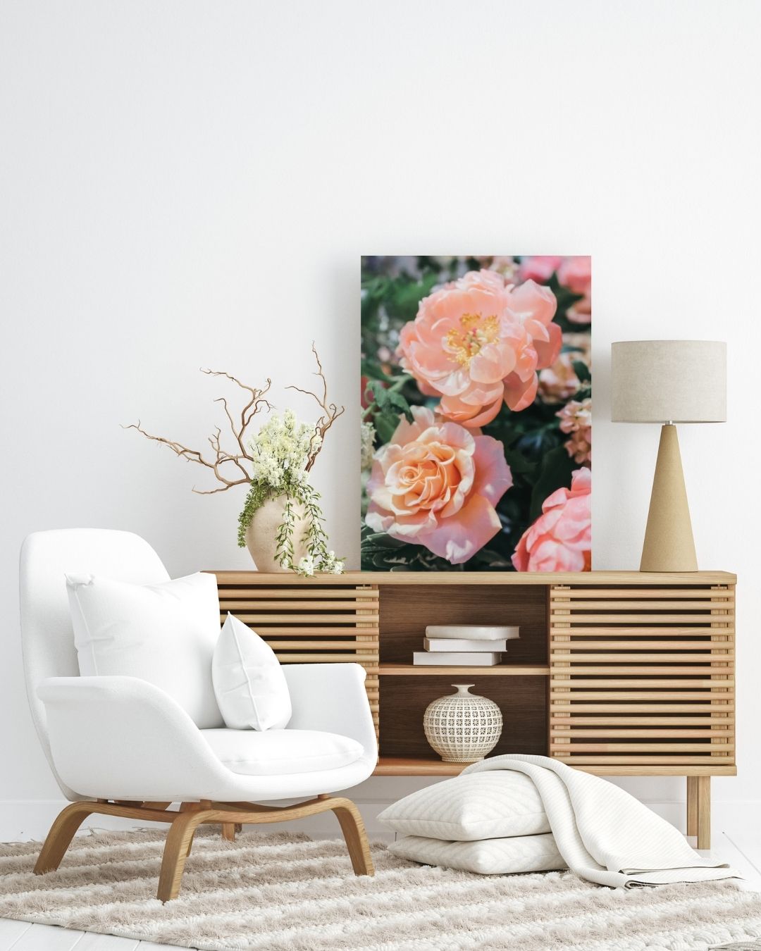Peach Meadow Metal Art - Modern Oasis Sensory Design & Art Studio - Home Decor