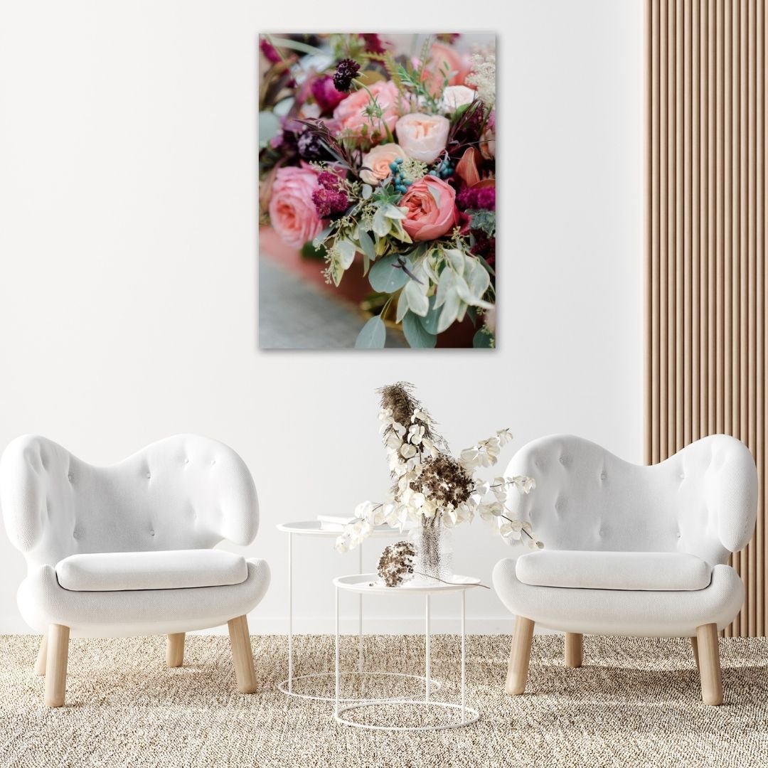 Blush Floral Haze - Modern Oasis Sensory Design & Art Studio - Canvas