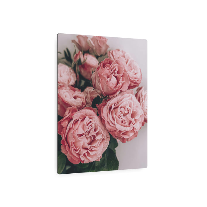 Pink Blooming Roses Metal Art - Modern Oasis Sensory Design & Art Studio - Home Decor