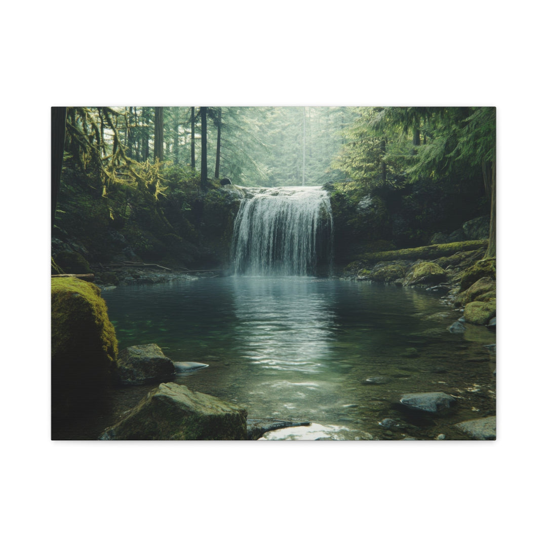 Serene Waterfall - Modern Oasis Sensory Design & Art Studio - Canvas