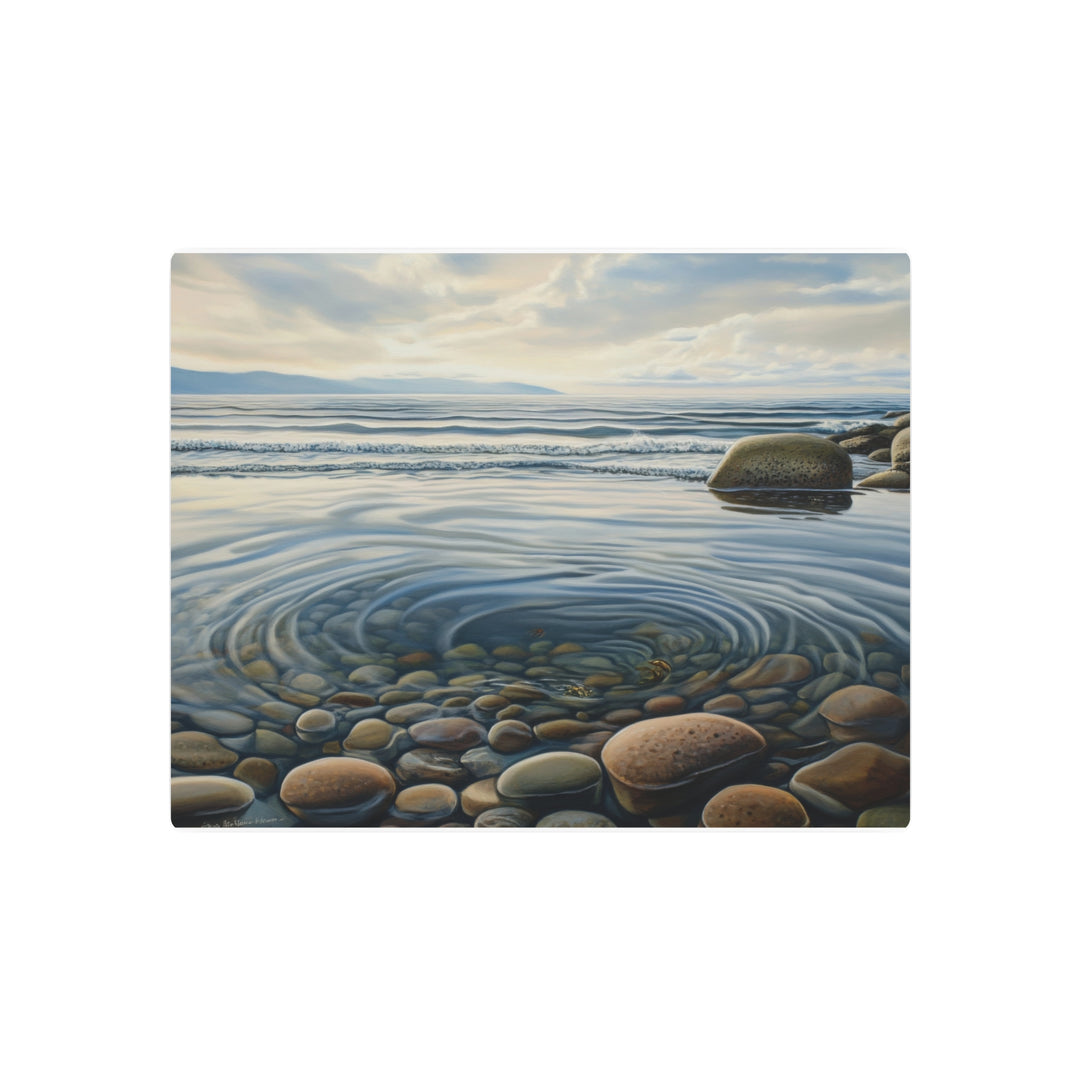 Serene Stone Waves Metal Art - Modern Oasis Sensory Design & Art Studio - Home Decor