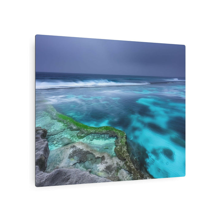 Serene Ocean Waves Metal Art - Modern Oasis Sensory Design & Art Studio - Home Decor