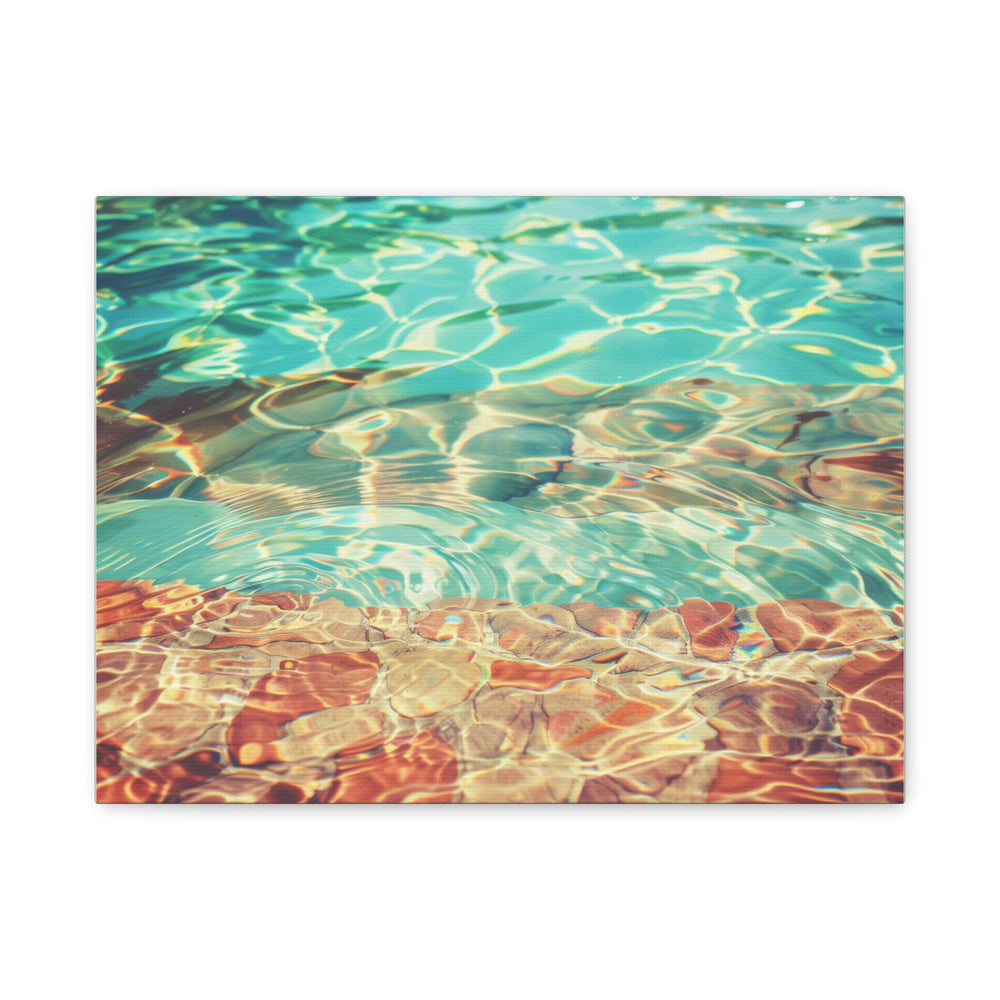 Tranquil Poolside - Modern Oasis Sensory Design & Art Studio - Canvas