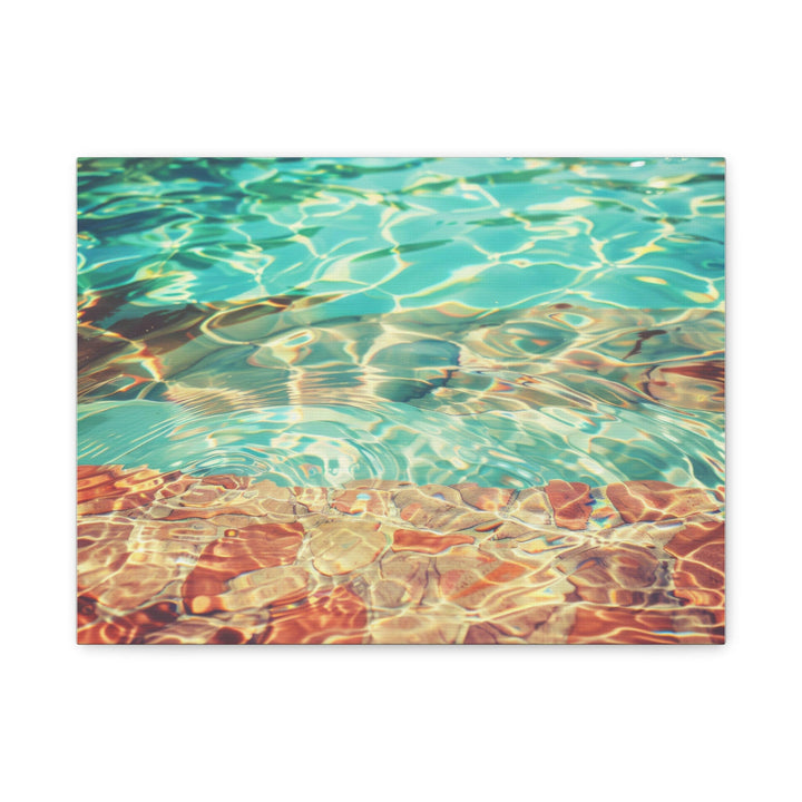 Tranquil Poolside - Modern Oasis Sensory Design & Art Studio - Canvas