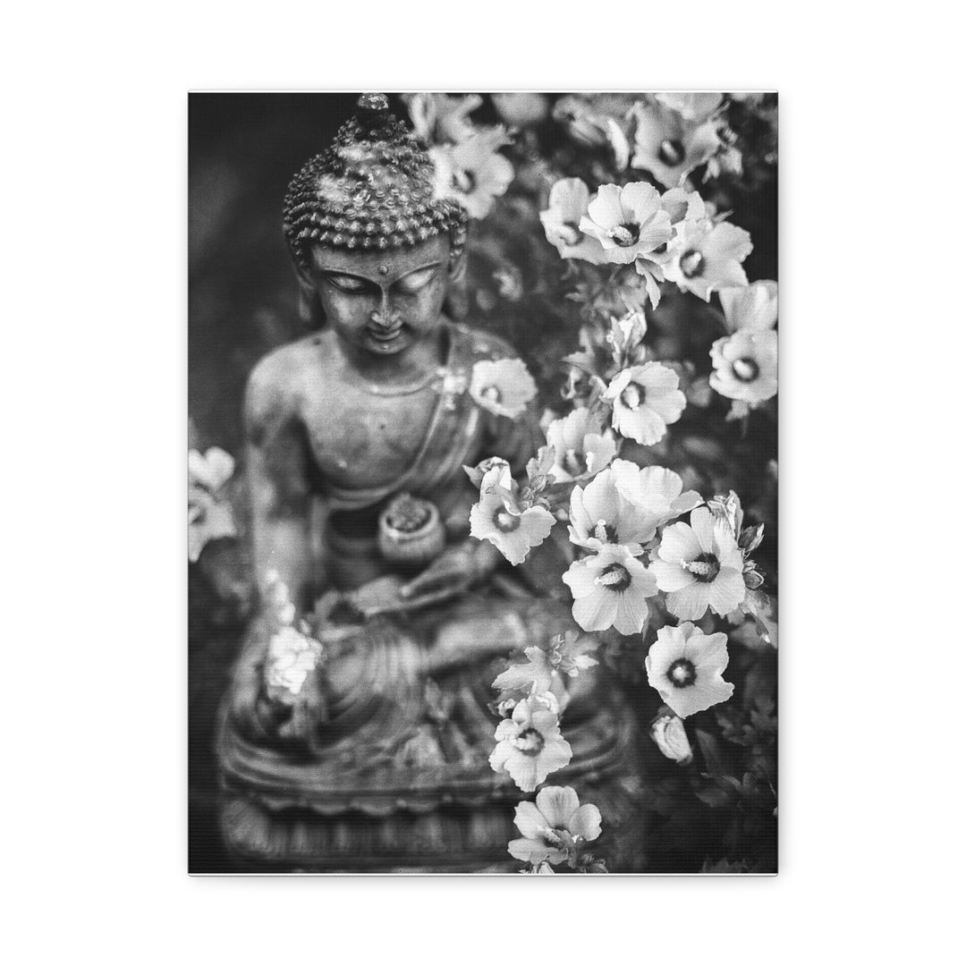 Black and White Buddha - Modern Oasis Sensory Design & Art Studio - Canvas