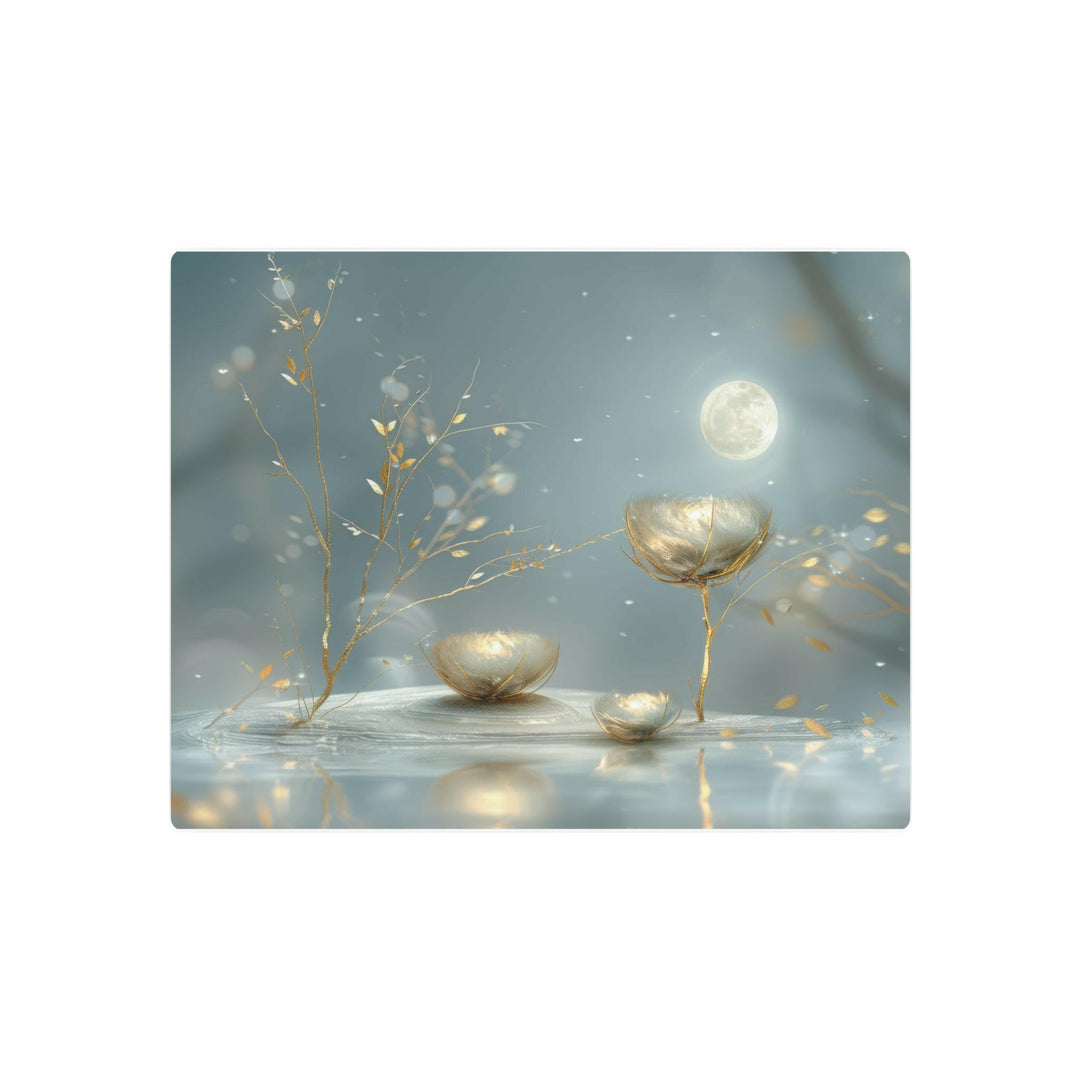 Serene Moonlit Metal Art - Modern Oasis Sensory Design & Art Studio - Home Decor