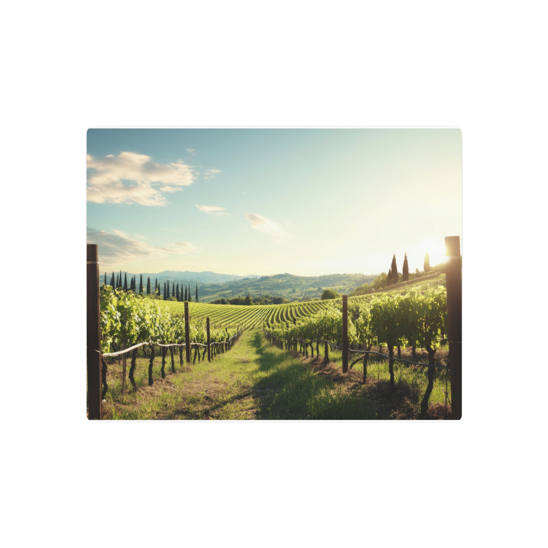 Scenic Vineyard Metal Art - Modern Oasis Sensory Design & Art Studio - Home Decor