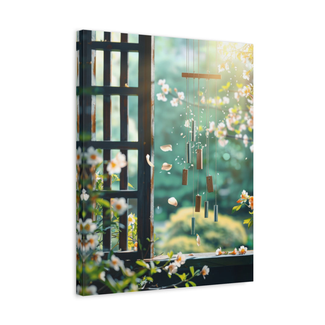 Serene Floral Chimes - Modern Oasis Sensory Design & Art Studio - Canvas