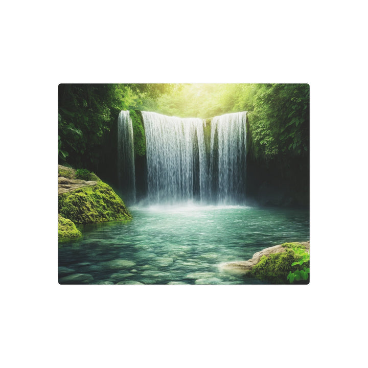 Tranquil Waterfall Metal Art - Modern Oasis Sensory Design & Art Studio - Home Decor