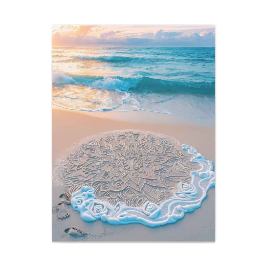 Serene Beach Waves - Modern Oasis Sensory Design & Art Studio - Canvas