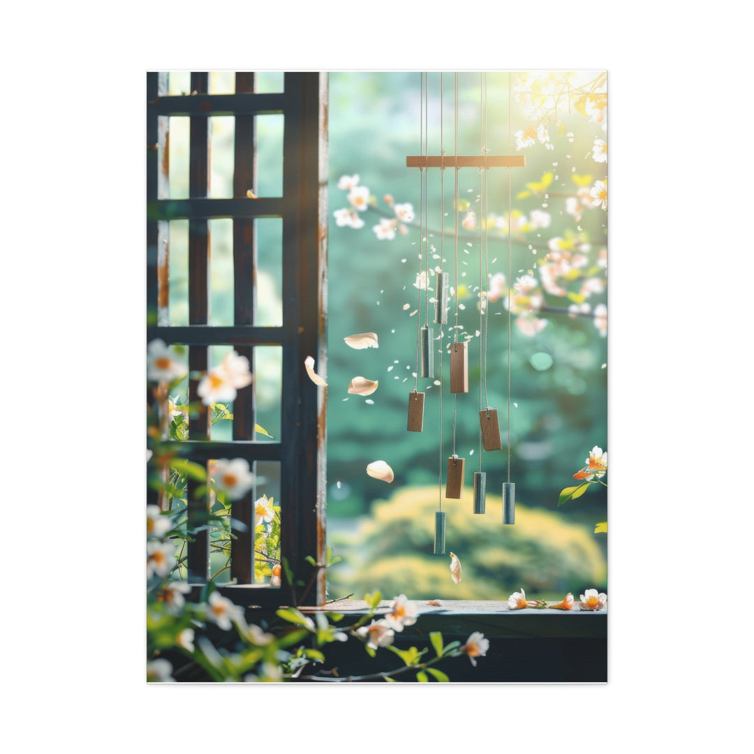 Serene Floral Chimes - Modern Oasis Sensory Design & Art Studio - Canvas