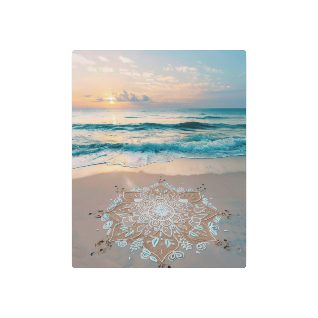 Beach Mandala Metal Art - Modern Oasis Sensory Design & Art Studio - Home Decor