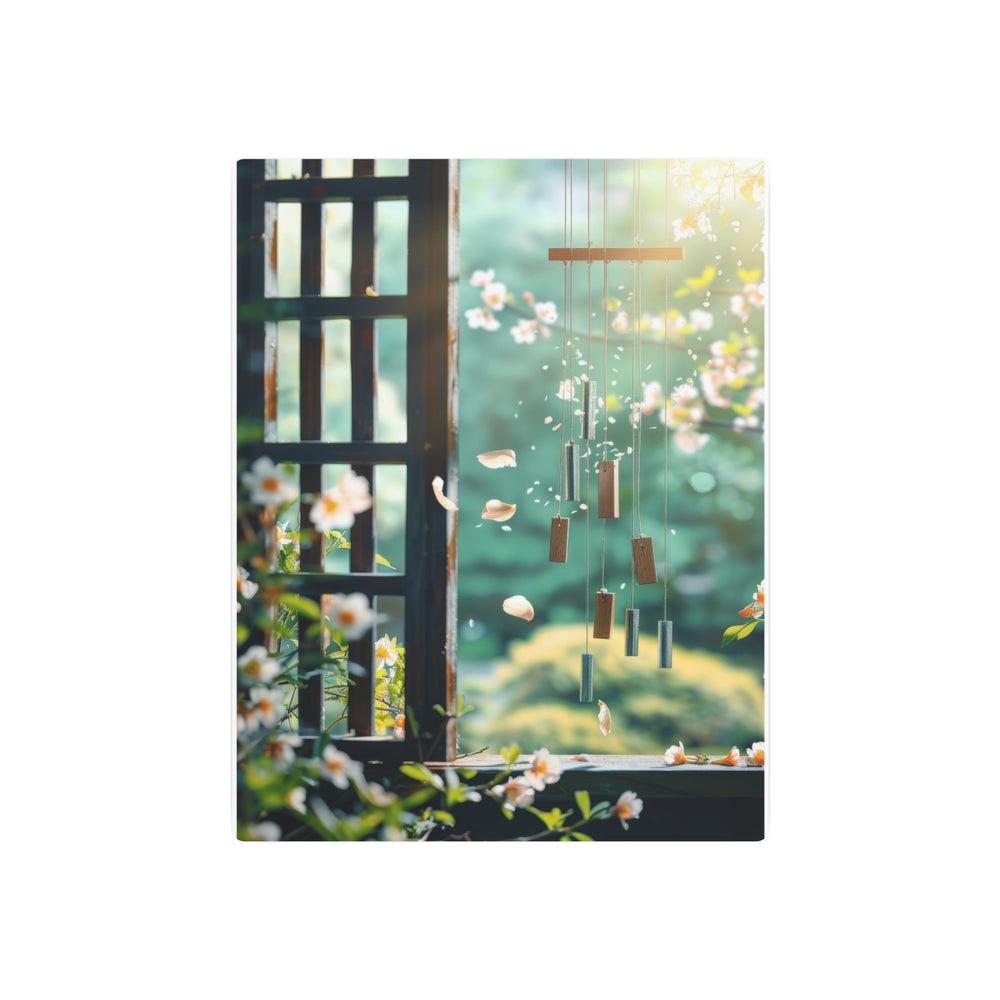 Serene Floral Chimes Metal Art - Modern Oasis Sensory Design & Art Studio - Home Decor