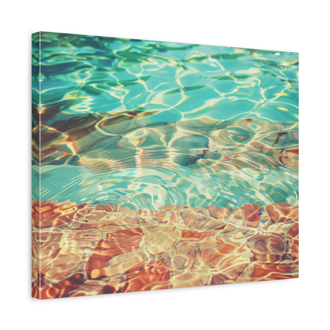 Tranquil Poolside - Modern Oasis Sensory Design & Art Studio - Canvas