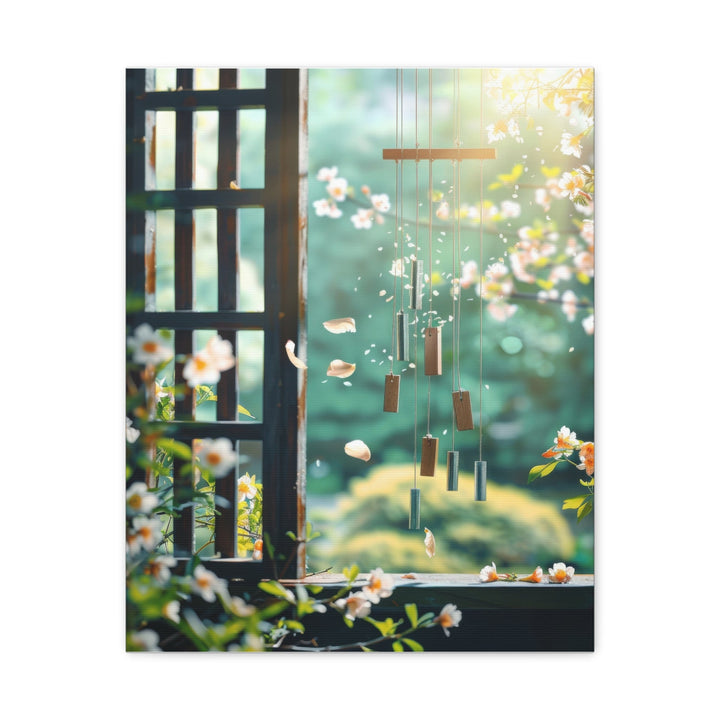 Serene Floral Chimes - Modern Oasis Sensory Design & Art Studio - Canvas