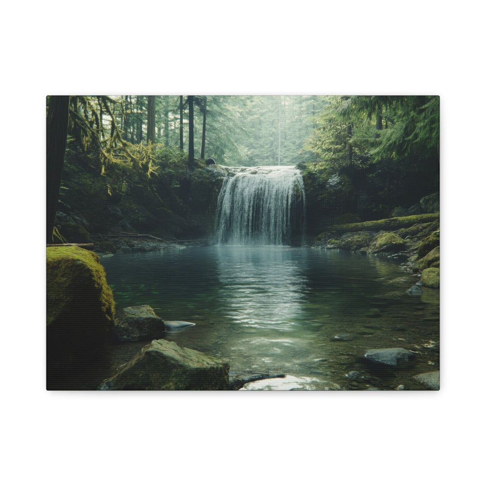 Serene Waterfall - Modern Oasis Sensory Design & Art Studio - Canvas