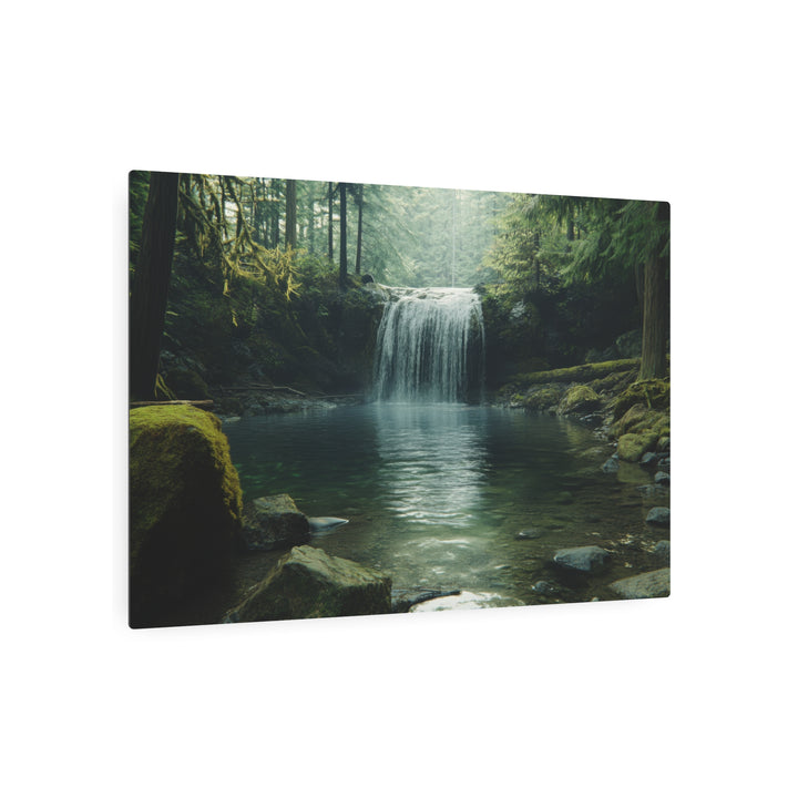 Serene Waterfall Metal Art - Modern Oasis Sensory Design & Art Studio - Home Decor