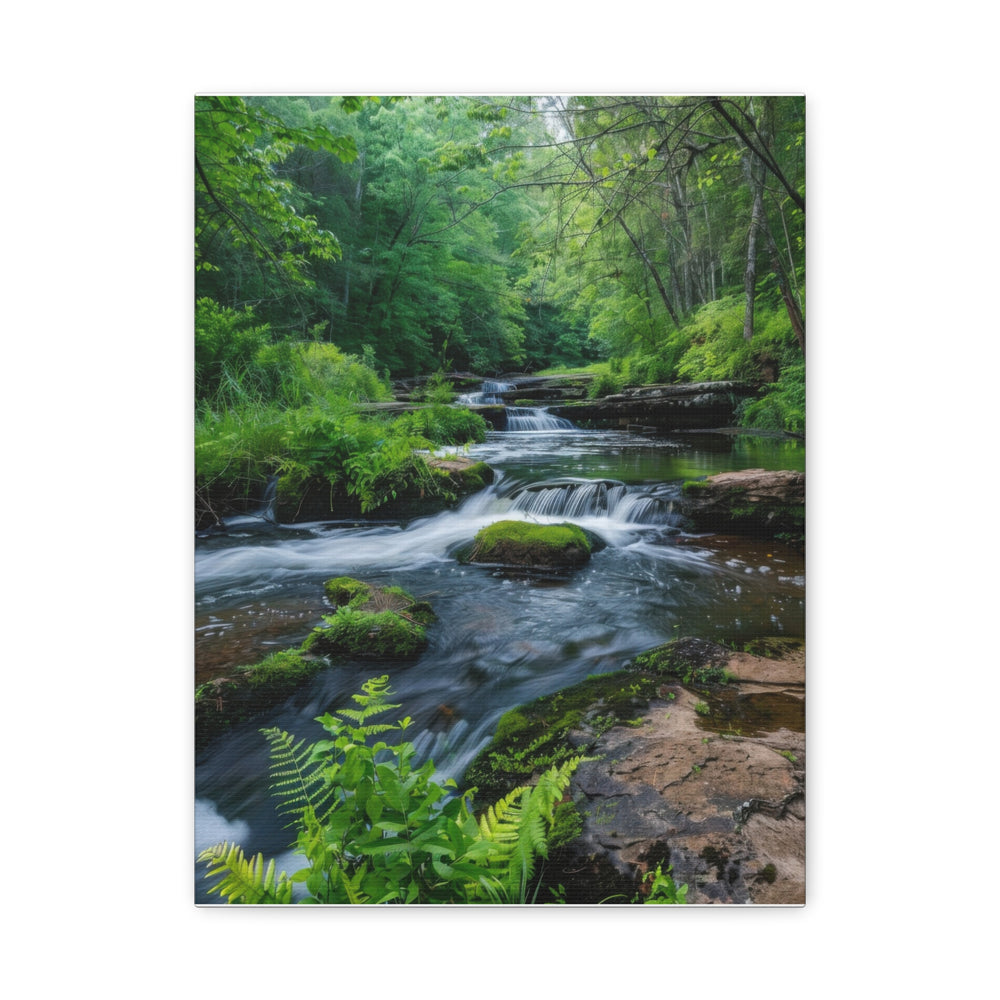 Nature River Scene - Modern Oasis Sensory Design & Art Studio - Canvas