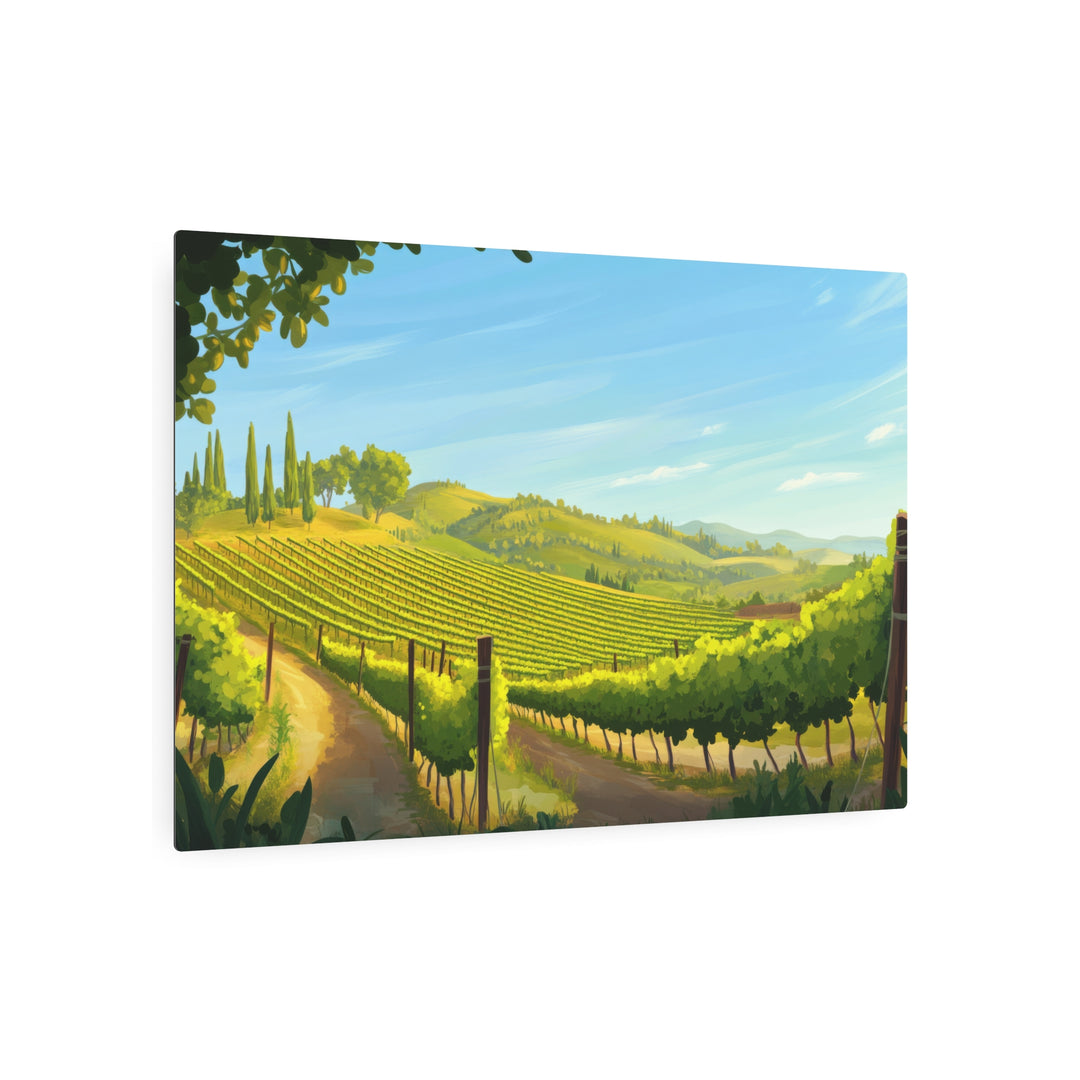 Vineyard Landscape Metal Art - Modern Oasis Sensory Design & Art Studio - Home Decor