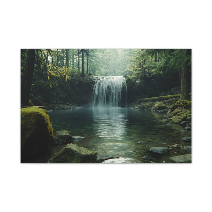Serene Waterfall - Modern Oasis Sensory Design & Art Studio - Canvas