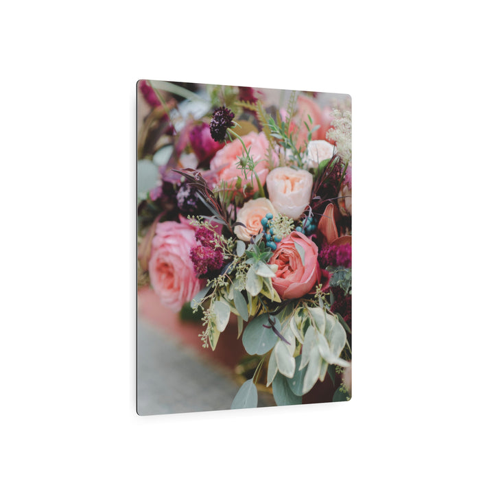 Blush Floral Haze Metal Art - Modern Oasis Sensory Design & Art Studio - Home Decor