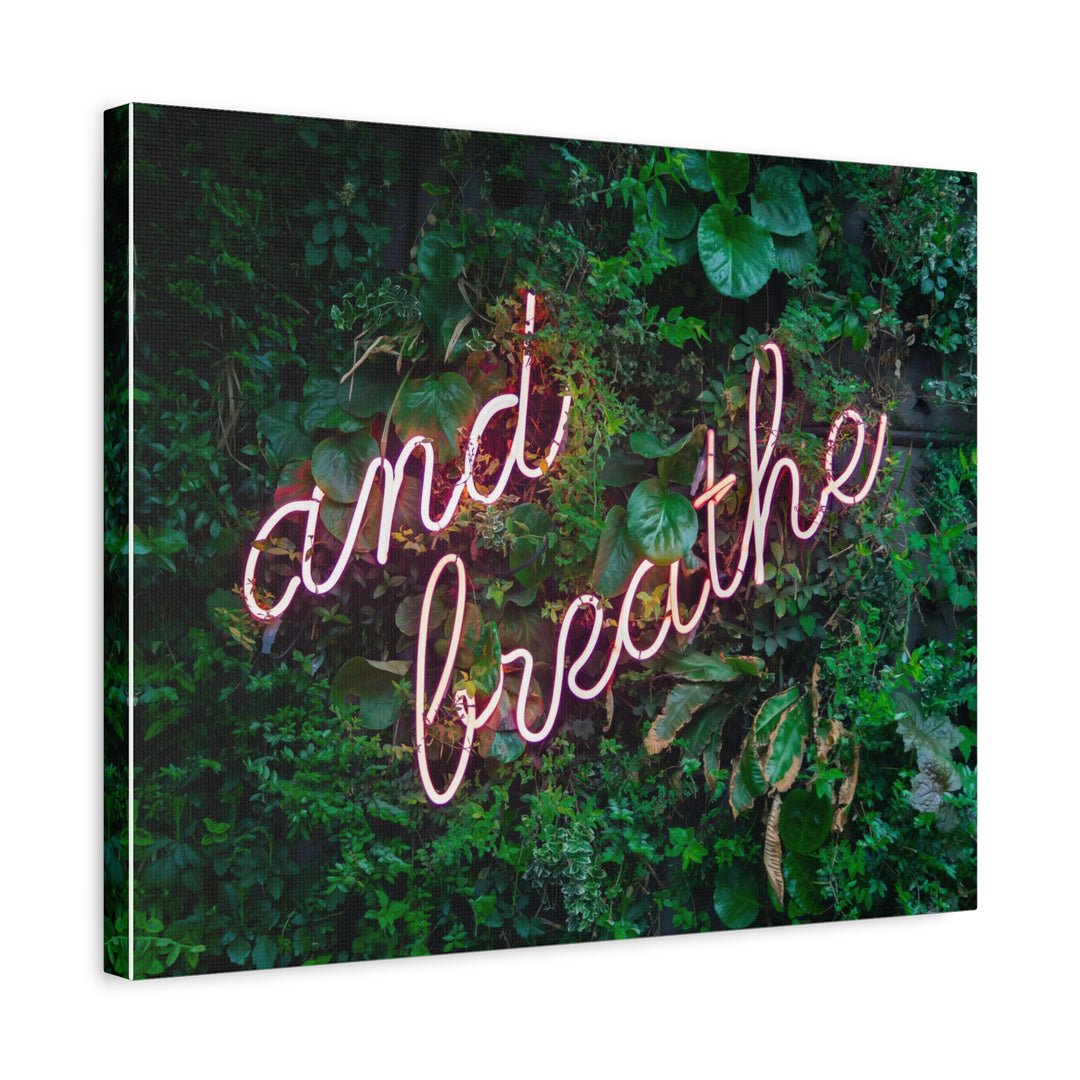 and Breathe - Modern Oasis Sensory Design & Art Studio - Canvas