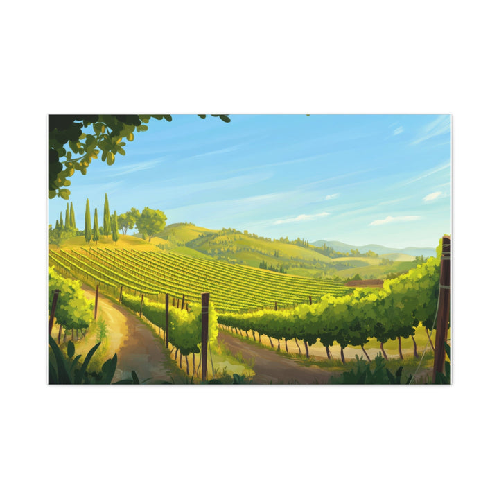Vineyard Landscape - Modern Oasis Sensory Design & Art Studio - Canvas