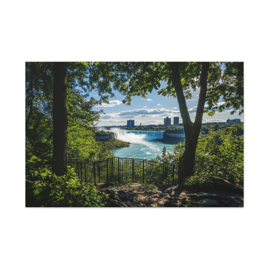 Waterfall Serenity - Modern Oasis Sensory Design & Art Studio - Canvas