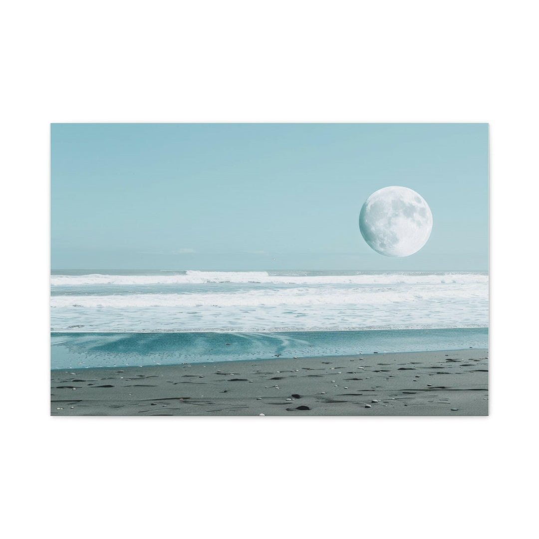 Tranquil Beach Moon - Modern Oasis Sensory Design & Art Studio - Canvas