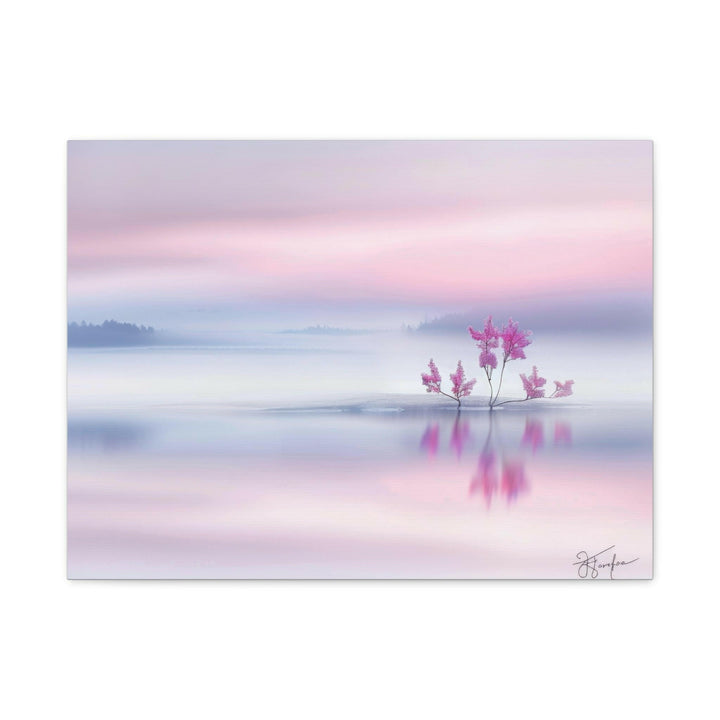 Serene Pink Landscape - Modern Oasis Sensory Design & Art Studio - Canvas