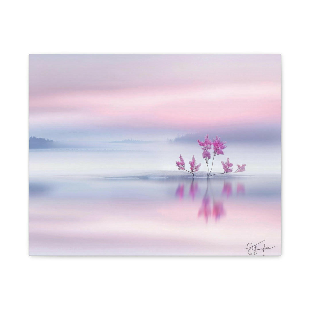 Serene Pink Landscape - Modern Oasis Sensory Design & Art Studio - Canvas
