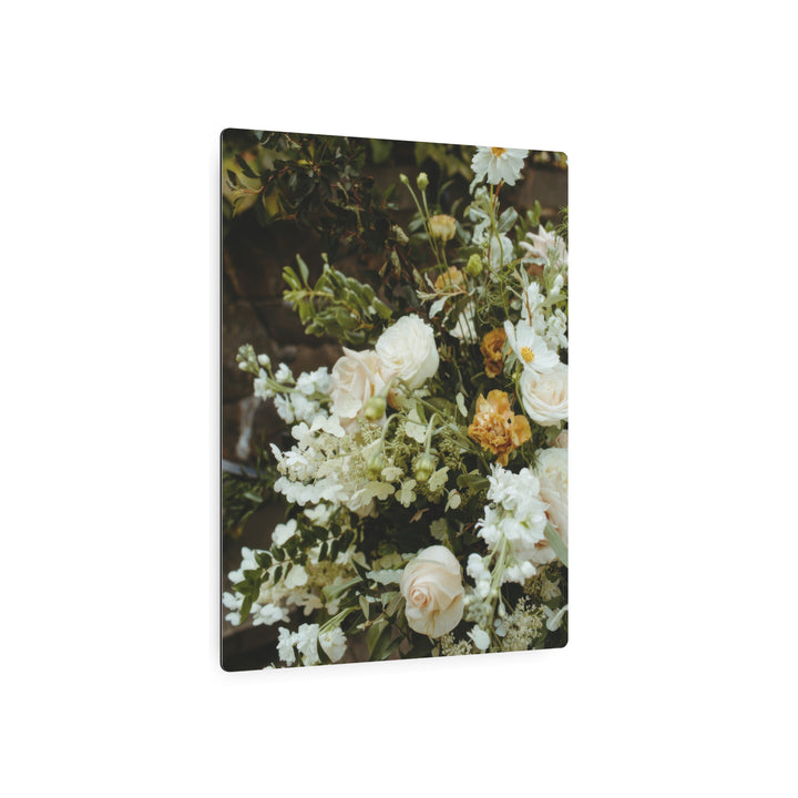 Zen White Blossom Metal Art - Modern Oasis Sensory Design & Art Studio - Home Decor