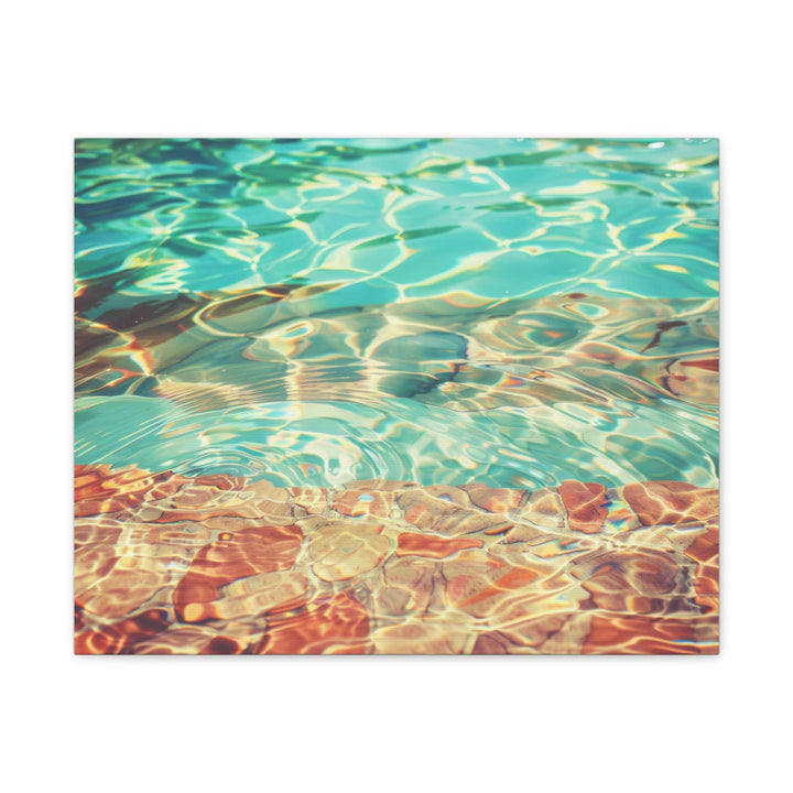 Tranquil Poolside - Modern Oasis Sensory Design & Art Studio - Canvas