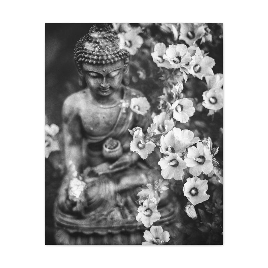 Black and White Buddha - Modern Oasis Sensory Design & Art Studio - Canvas