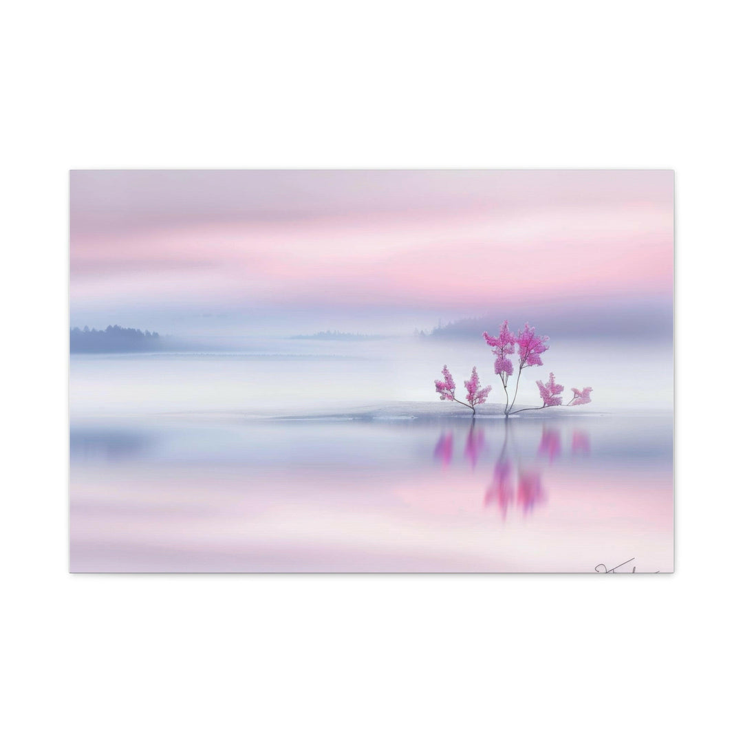 Serene Pink Landscape - Modern Oasis Sensory Design & Art Studio - Canvas