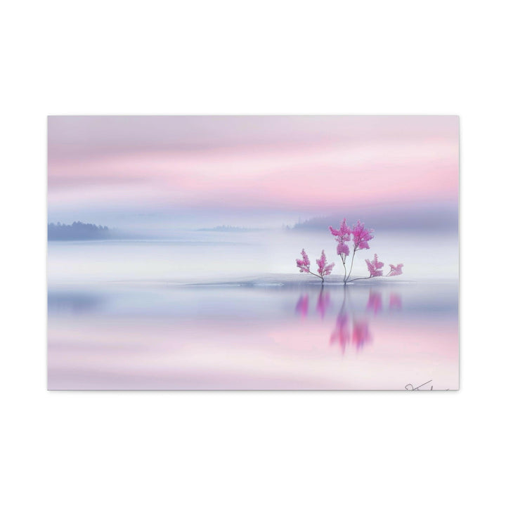Serene Pink Landscape - Modern Oasis Sensory Design & Art Studio - Canvas