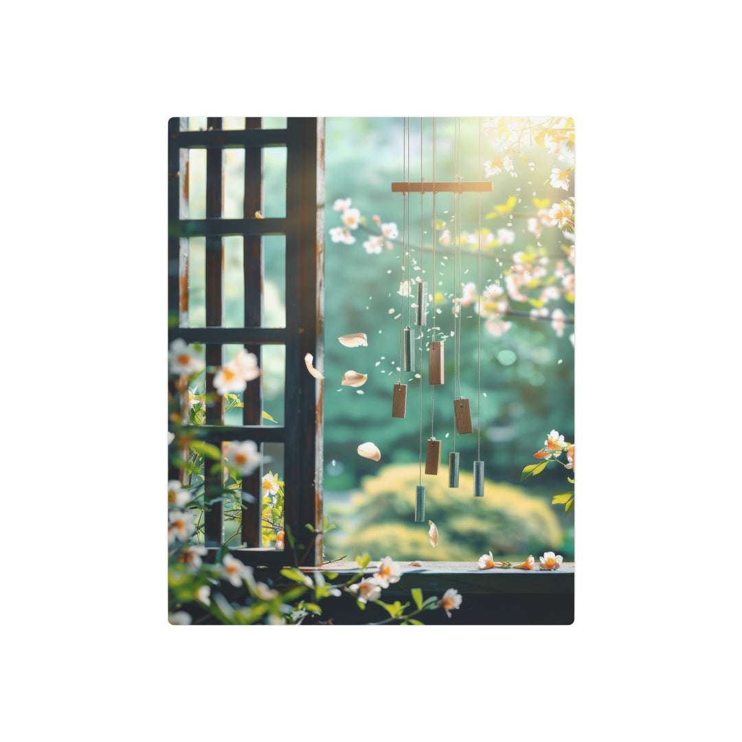 Serene Floral Chimes Metal Art - Modern Oasis Sensory Design & Art Studio - Home Decor