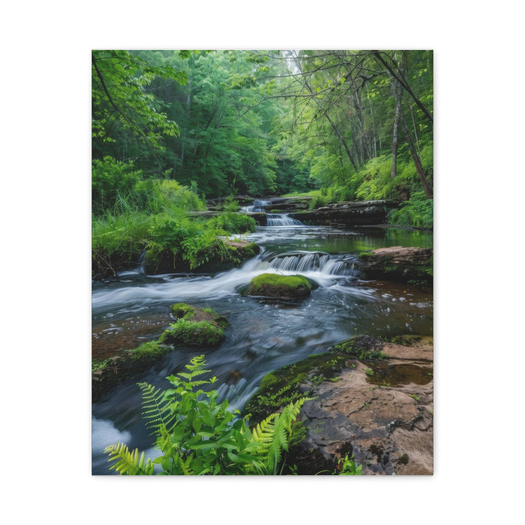 Nature River Scene - Modern Oasis Sensory Design & Art Studio - Canvas