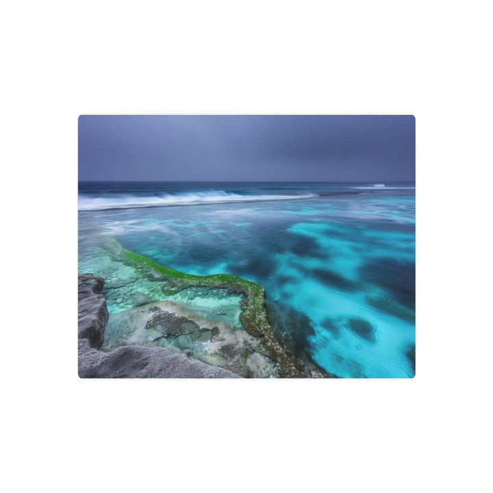Serene Ocean Waves Metal Art - Modern Oasis Sensory Design & Art Studio - Home Decor