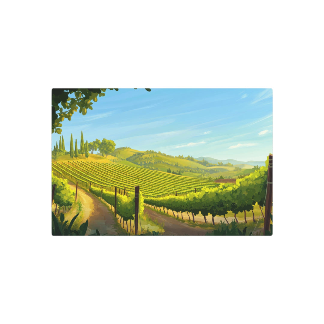 Vineyard Landscape Metal Art - Modern Oasis Sensory Design & Art Studio - Home Decor